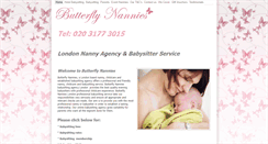 Desktop Screenshot of butterflynannies.co.uk